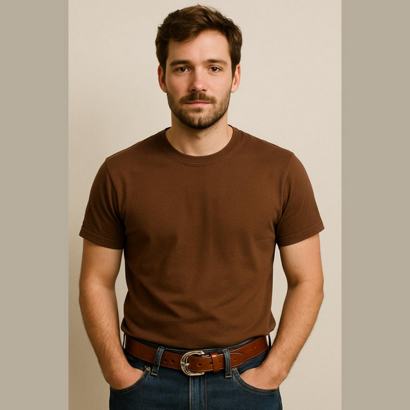 Brighton Accessories - Brighton Brown Leather Belt with Silver Buckle